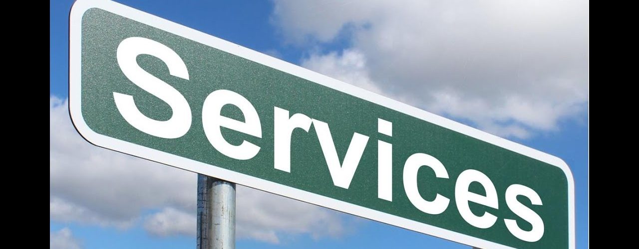 Products and services sign