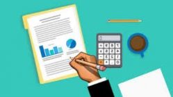 Graphics - someone writing business plan executive summary