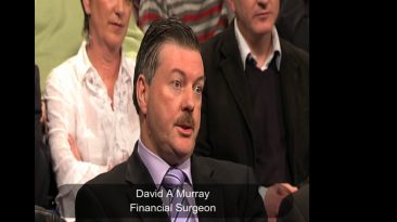 Financial Accountant, David A Murray, in Questions & Answers TV debate